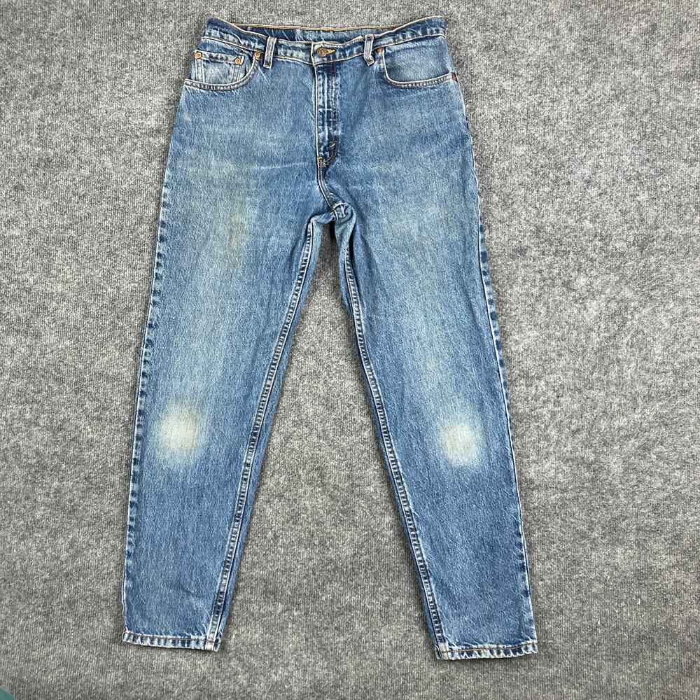 Levi's 550‎ Jeans Womens Size 13 Medium Blue Relaxed Fit Tapered USA Vintage